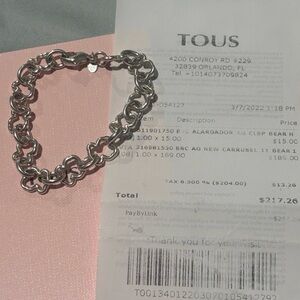 Tous Carrusel Silver Chain Bracelet
